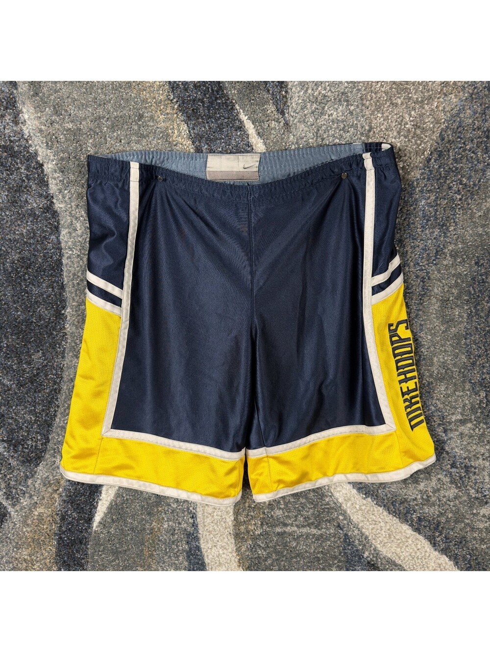 Vintage Nike Hoops Reversible Basketball Shorts Mens XL Navy - Picture 2 of 6
